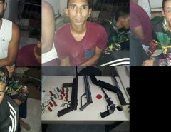 Em Natal Policiais Militares do 9° BPM prendem quadrilha de assaltantes e apreendem arsenal