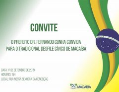 Convite – Desfile Cívico 2019 em Macaíba