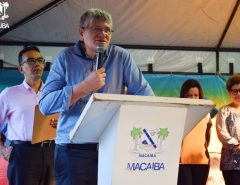 Macaíba: Prefeito inaugura obra de pavimentação em Canabrava