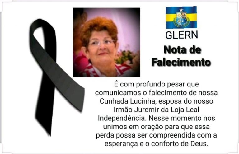 nota de falecimento