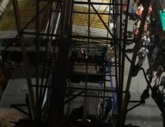 Macaíba: Transformador estoura e várias pessoas ficam presas na Roda Gigante