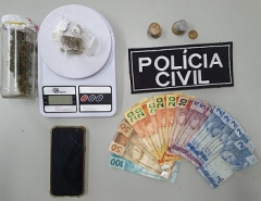 Polícia Civil prende suspeito de tráfico de drogas em Santa Cruz