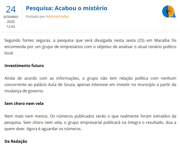 senadinho Macaiba