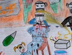 MUNDO: Desenho de criança mostra terror da sua família cristã torturada em Alepo
