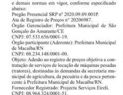 “ENTRE ASPAS”: Macaíba mais uma vez pega carona em licitação alheia