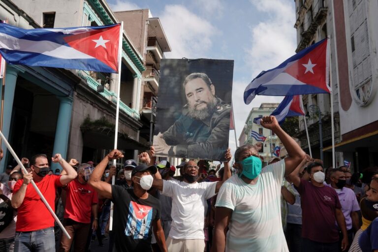 Protesto em Cuba