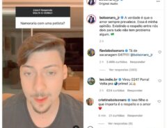 Discursão: Filhos de Bolsonaro batem boca no Instagram por fala sobre namorar petista