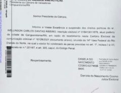 Prefeito e vice de Canguaretama serão afastados nesta sexta-feira (3); Presidente da Câmara assume