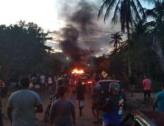 Familiares e amigos protestam contra soltura de turista que matou pescador atropelado em São Miguel do Gostoso