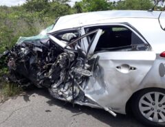 Colisão entre carreta e carro mata uma pessoa na BR-304, no interior do RN