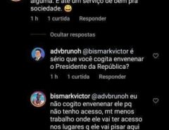 Criador de conteúdo digital sugere envenenar Bolsonaro durante visita ao RN