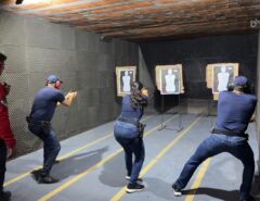 Formandos da Guarda Municipal de Macaíba realizam prova de tiro: última disciplina do curso de formação