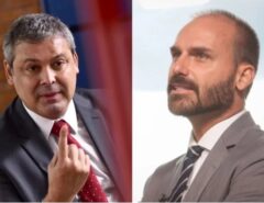 Lindbergh pede ao STF prisão preventiva de Eduardo Bolsonaro após fala sobre eleições