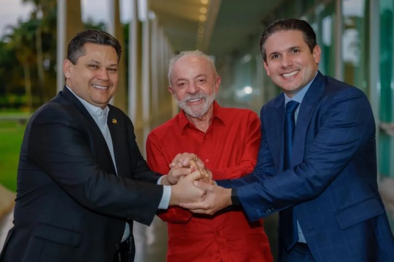 Alcolumbre,Lul e Hugo Mota
